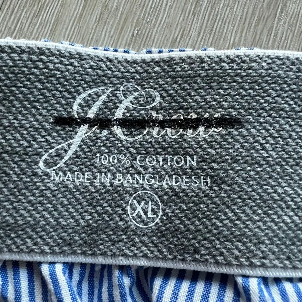 J Crew Mens Patterned Boxers XL Striped BW438